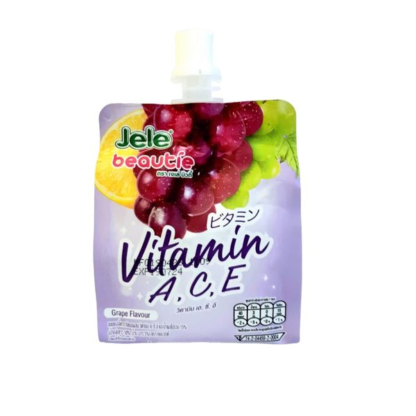 Желе питьевое с виноградным соком и витаминами А,С,Е Jele beautie 140г