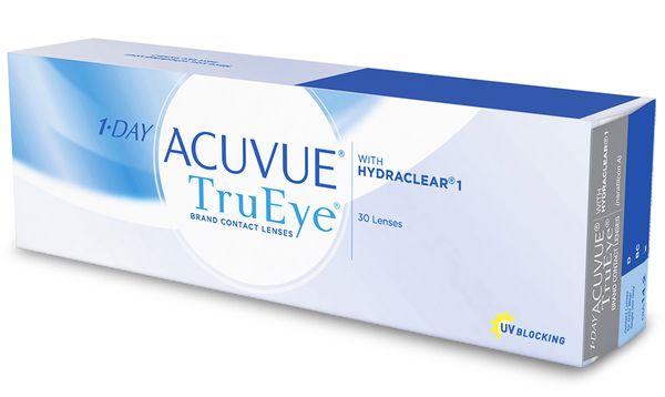 Линзы контактные Acuvue 1 day trueye with hydraclear (8.5/-2.5) 30шт