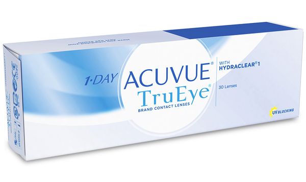 Линзы контактные Acuvue 1 day trueye with hydraclear (8.5/-4.5) 30шт