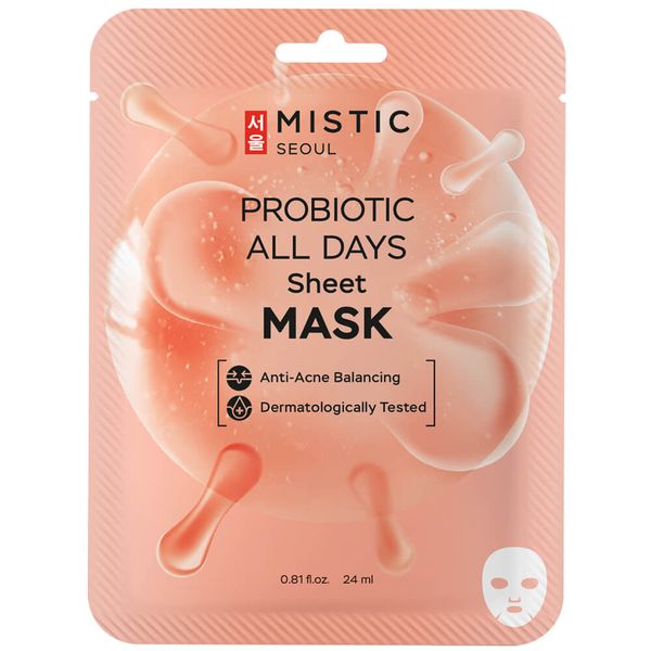 Маска тканевая для лица с пробиотиками Mistic/Мистик 24мл
