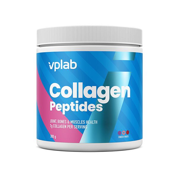 Препарат для поддержки красоты и молодости лесные фрукты Collagen Peptides Vplab 300г